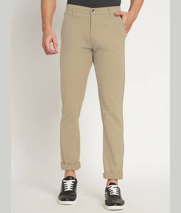 RAGZO Slim Flat Men's Chinos - Beige ( Pack of 1 )