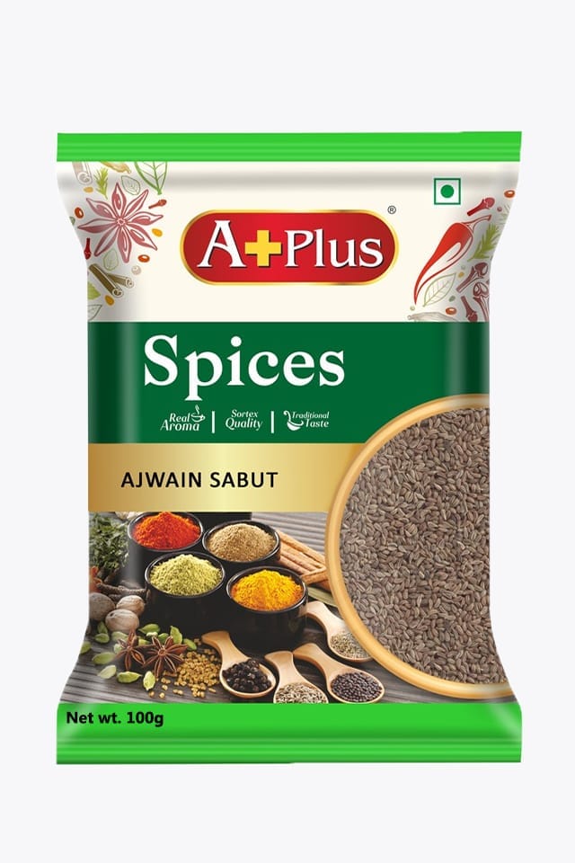 Aplus Ajwain Sabut – Whole Carom Seeds for Cooking & Digestion (Natural & Aromatic)