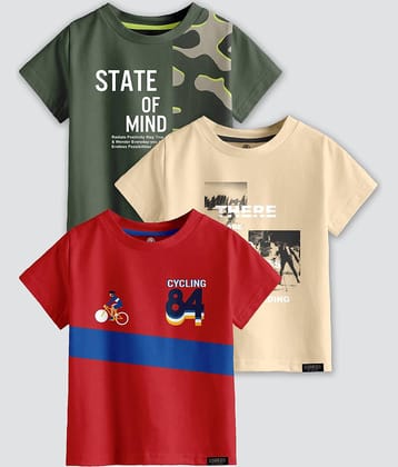 CODEZ Pack of 1 Boys Cotton Blend Polo T-Shirt ( Multi Color )