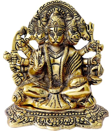 Neo Classic Aluminium Lord Hanuman Idol ( 14 cm )