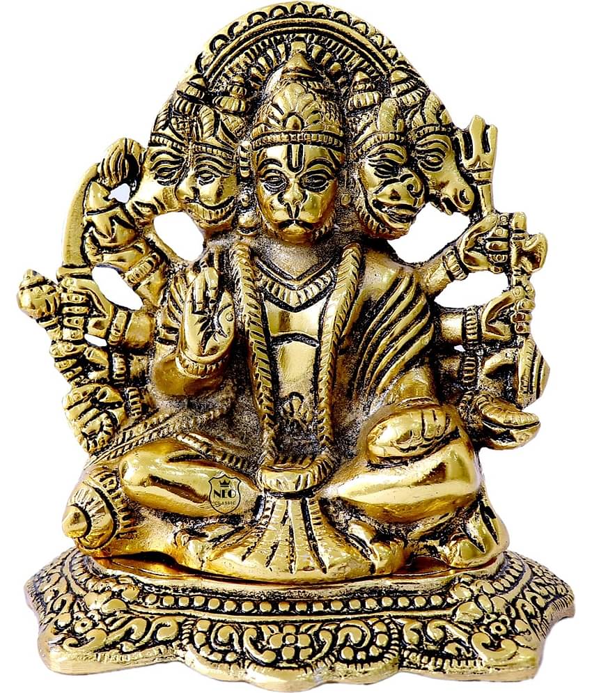 Neo Classic Aluminium Lord Hanuman Idol ( 14 cm )