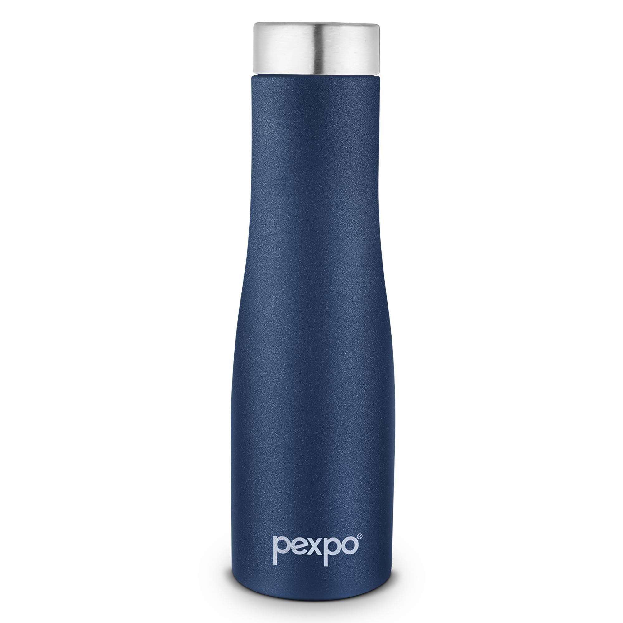 PEXPO Stainless Steel Fridge Water Bottle, 750 ml, Denim Blue, Monaco | Eco-Friendly & Leak-Proof Water Bottle