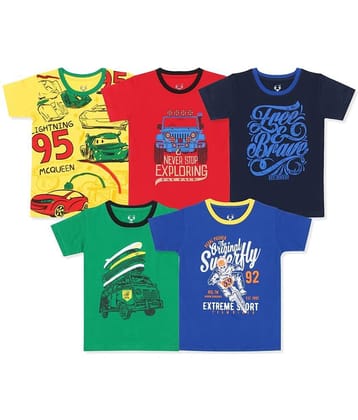 E1K Pack of 1 Boys Cotton T-Shirt ( Multicolor )