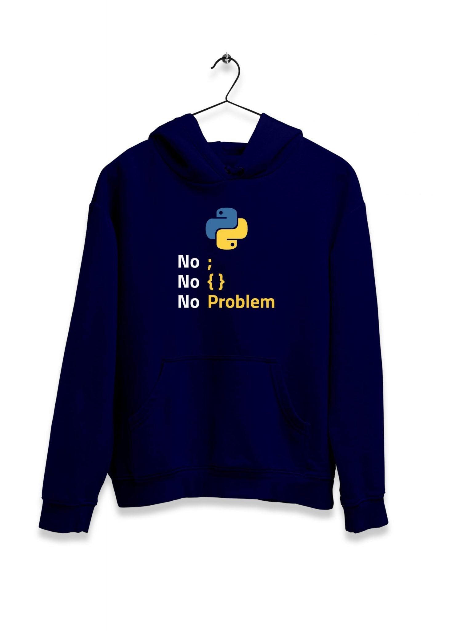 Python Programmer Hoodie-Navy Blue / S