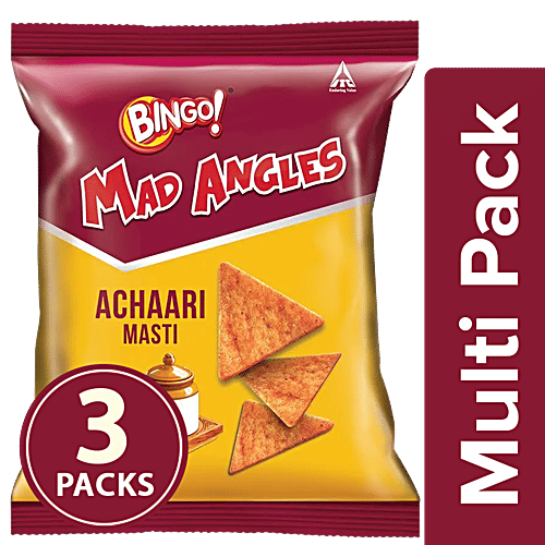 Bingo Mad Angles - Achaari Masti, 3x72.5 g Multipack