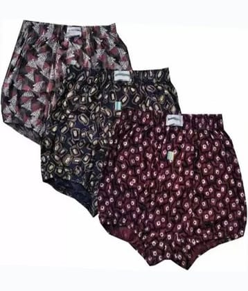 Cavenders Pack of 3 Nylon Trunks For Men's ( Multicolor )