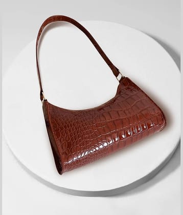 Fargo White Artificial Leather Sling Bag
