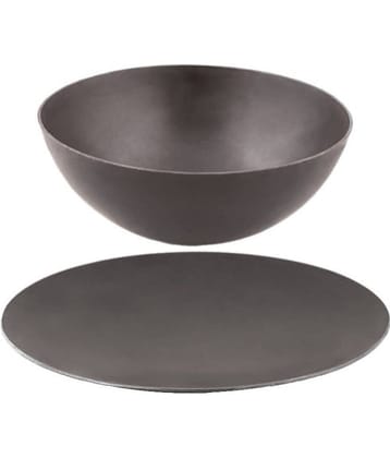 Veer - Iron Non coated Shallow Kadhai 2 mm ( 1250 ml )