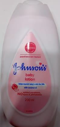 Johnson baby lotion helps nourish baby skin for 24H with coconut oil 200 ml