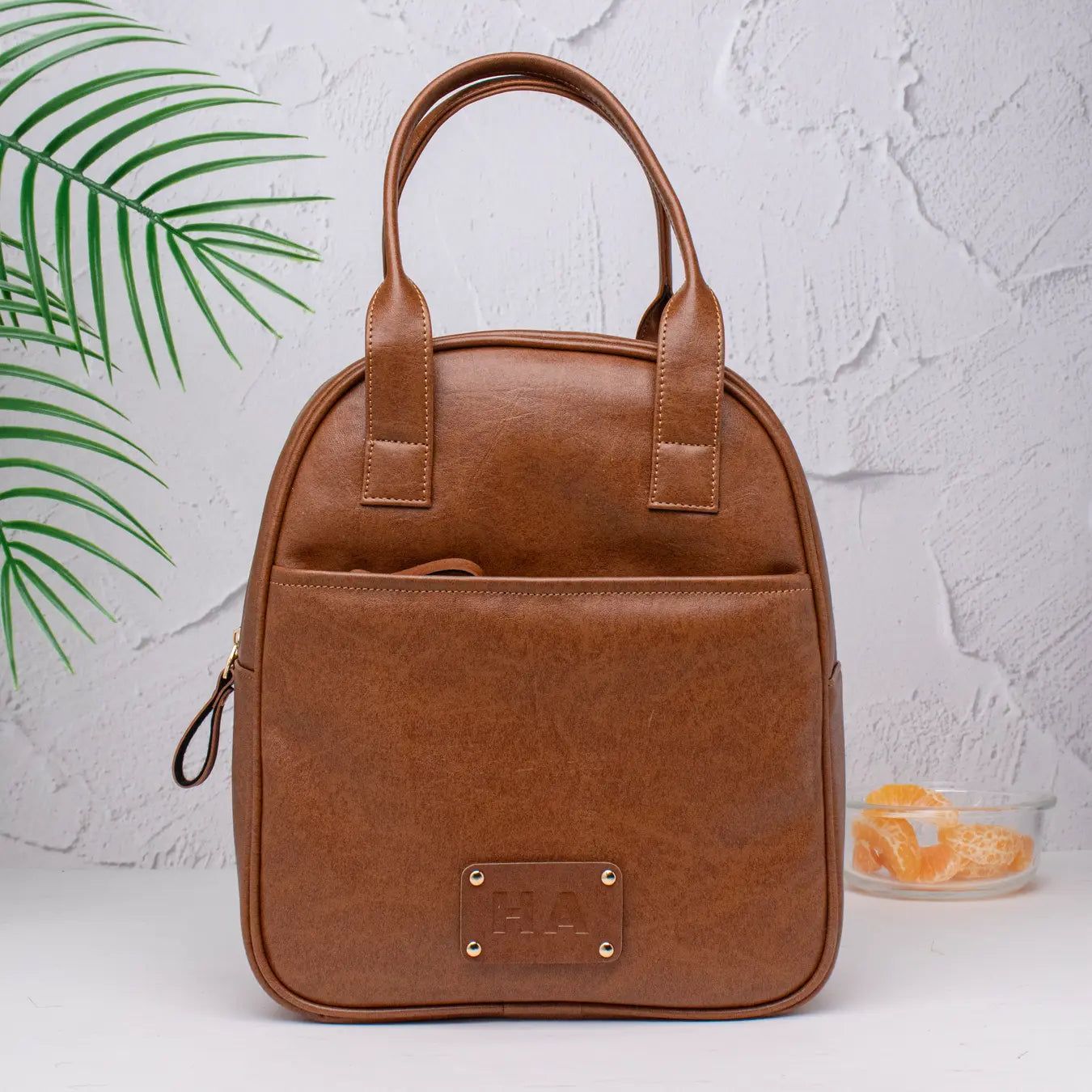 PERSONALISED TIFFIN BAG - TAN-Tan