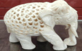 Stone Elephant 3.5 Inches