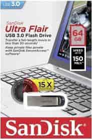 SANDISK PEN DRIVE 3.0 ULTRA 64GB FLAIR