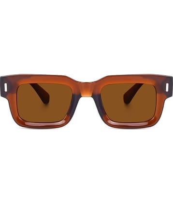 Peter Jones Brown Rectangular Sunglasses ( Pack of 1 )