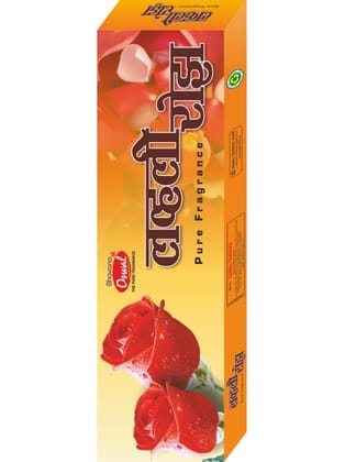 LOVELY ROSE - Packaging-Premium Dhoop Stick 90g Pack,Fragrance-Rose