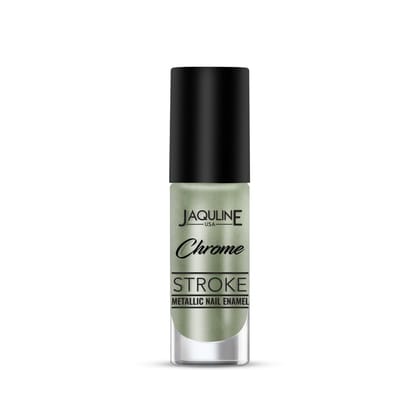 Jaquline USA Chrome Stroke Nail Polish| Intense Metallic Finish| Long Lasting| Intense Shine - Cyber Mint 04