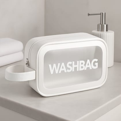 Small Zippered Cosmetic Pouch, Toiletry Bag for Cosmetics (1 Pc)