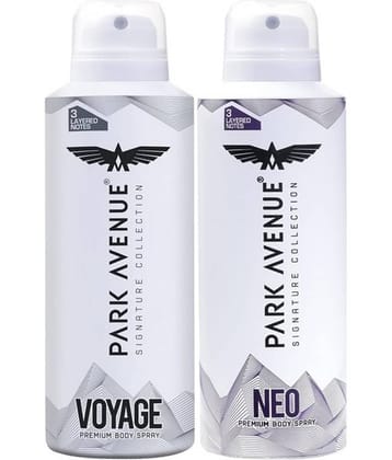 Park Avenue VOYAGE & NEO Deodorant ,150 ML each Deodorant Spray for Men,Women,Unisex 300 ml ( Pack of 2 )