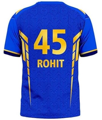 THE BLAZZE Sports India IPL Cricket Team T Shirt Jersey For MensFor Mumbai MI Rohit 45