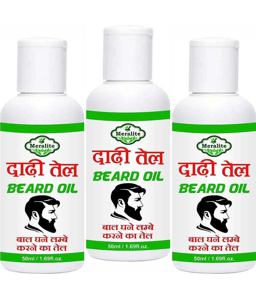 MERALITE - 150mL Promotes Beard Growth Beard Oil ( Pack of 3 )