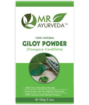 MR Ayurveda 100% Organic Pure Giloy Powder Hair Scalp Treatment 100 g