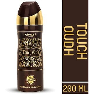 OSSA Touch Oud Unisex Body Spray With Ambery And Oud Notes Long Lasting (200 ml)