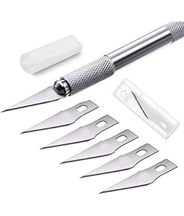 ECLET Detail Pen Knife With 5 Interchangeable Sharp Blades For Carving/Mat Cutting &Paper Cutting (code 7