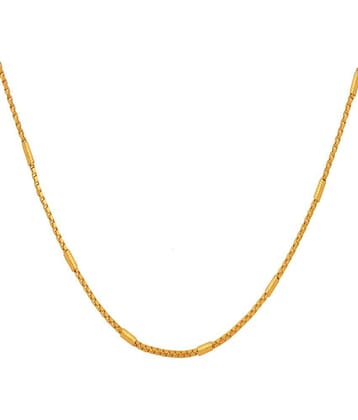 FASHION FRILL Gold Plated Chain ( Set of 1 )