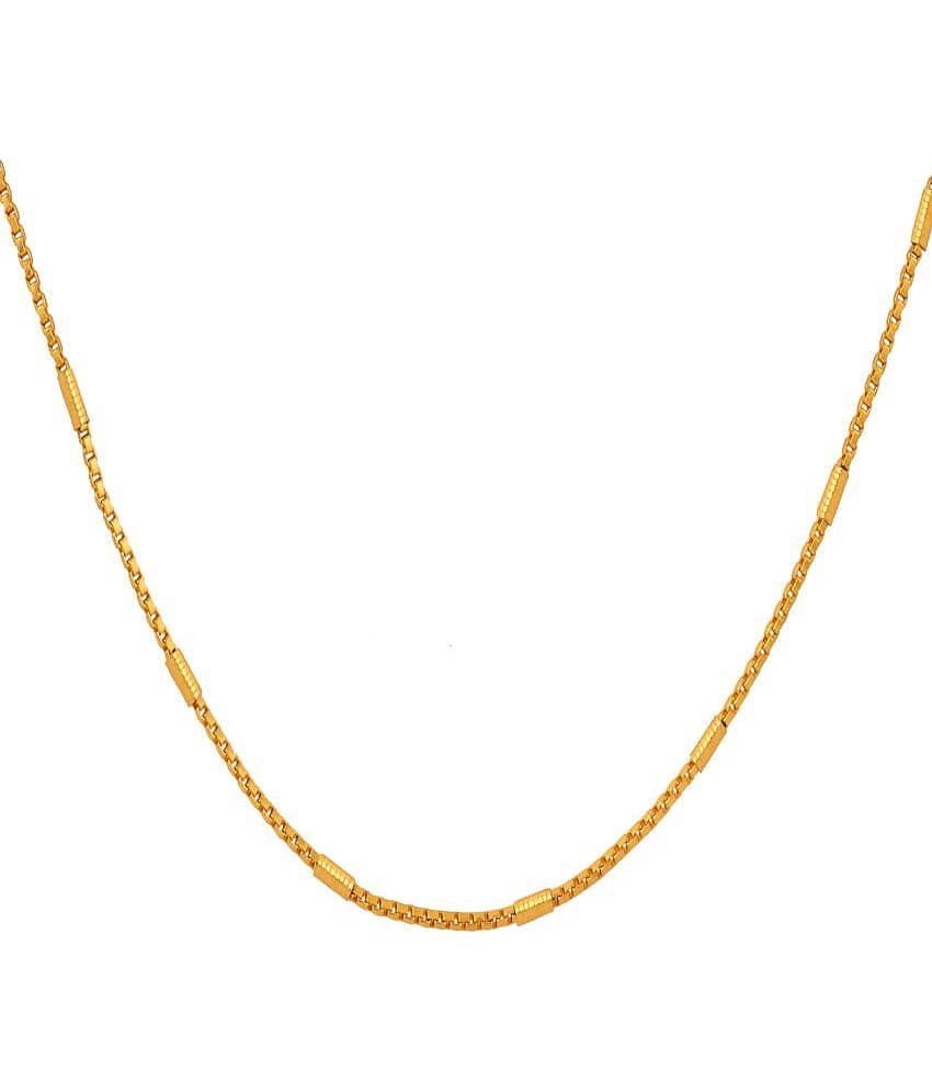 FASHION FRILL Gold Plated Chain ( Set of 1 )