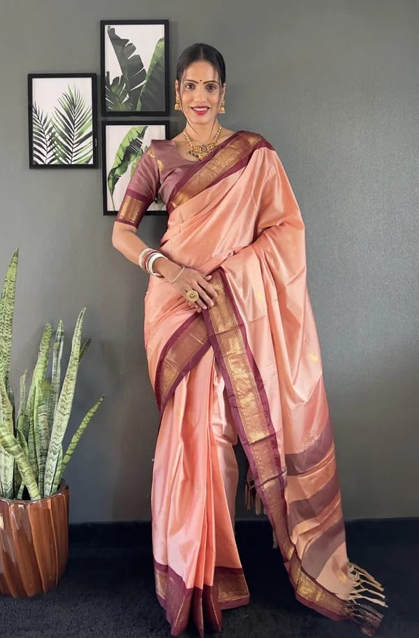 Trending Pathani Kanjivaram Silk Woven saree