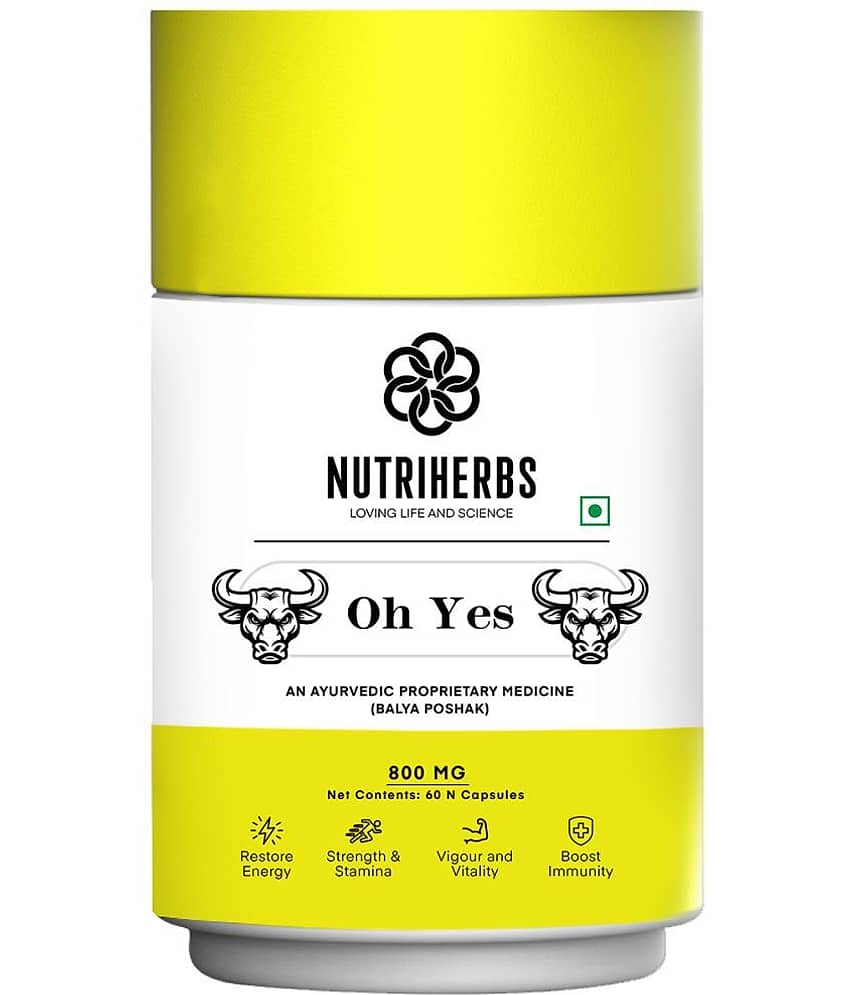 Nutriherbs Oh Yes 800mg - 60 Capsules | For Vitality, Performance & Focus