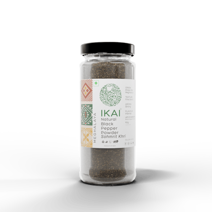 Natural Black Pepper Powder | Sohmrit Khri | Regional Speciality-Meghalaya | 100g