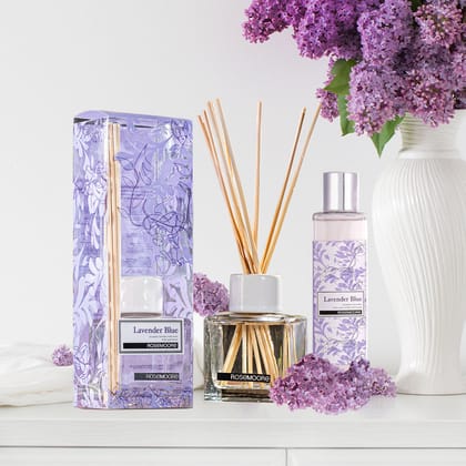 Rosemoore Lavender Blue Scented Reed Diffuser & Refill Oil Combo
