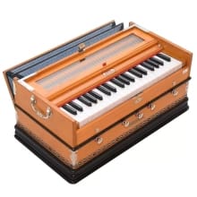 BINA Tarang 3.25 Octave Natural Double Reeds 5 Stopper Double Bellow Harmonium