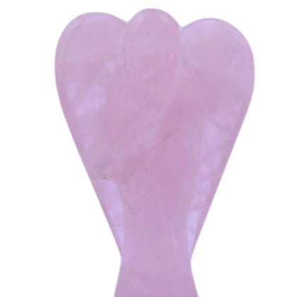 Rose Quartz Angel | Handcarved Statues Figurines Stone of Good Luck - Reiki, Healing Crystal for Physical, Emotional & Spiritual Imbalance | Positive Vibes Energy(KI_62)  by Krishna Impex