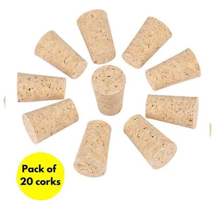 Kavi Natural Cork Stoppers (Set of 20)