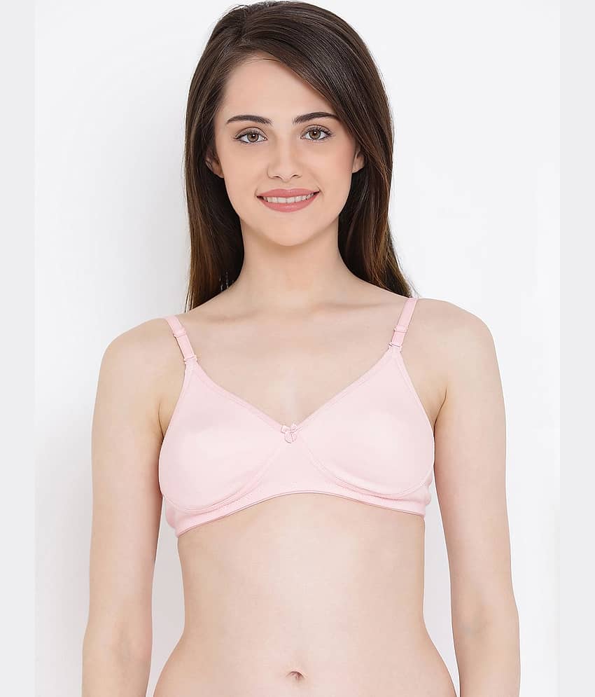 Clovia Cotton Lightly Padded Women's T-Shirt Bra ( Pink )