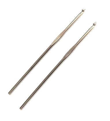 Nawani Stainless Steel Crochet Hooks (kiroshiya)(Pack of 2) (13CM Long) (No. 10)