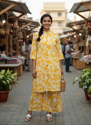 Full length cord set pure rayon cotton