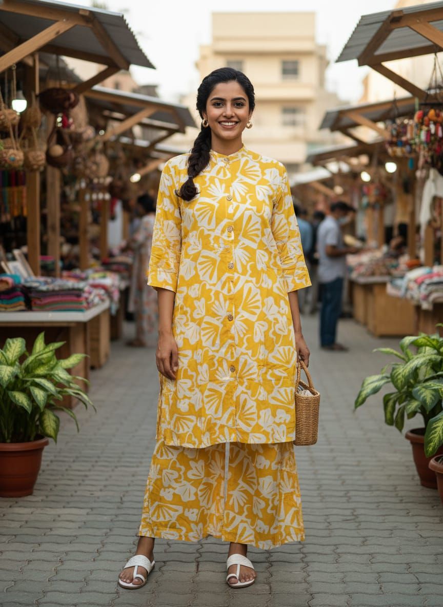 Full length cord set pure rayon cotton