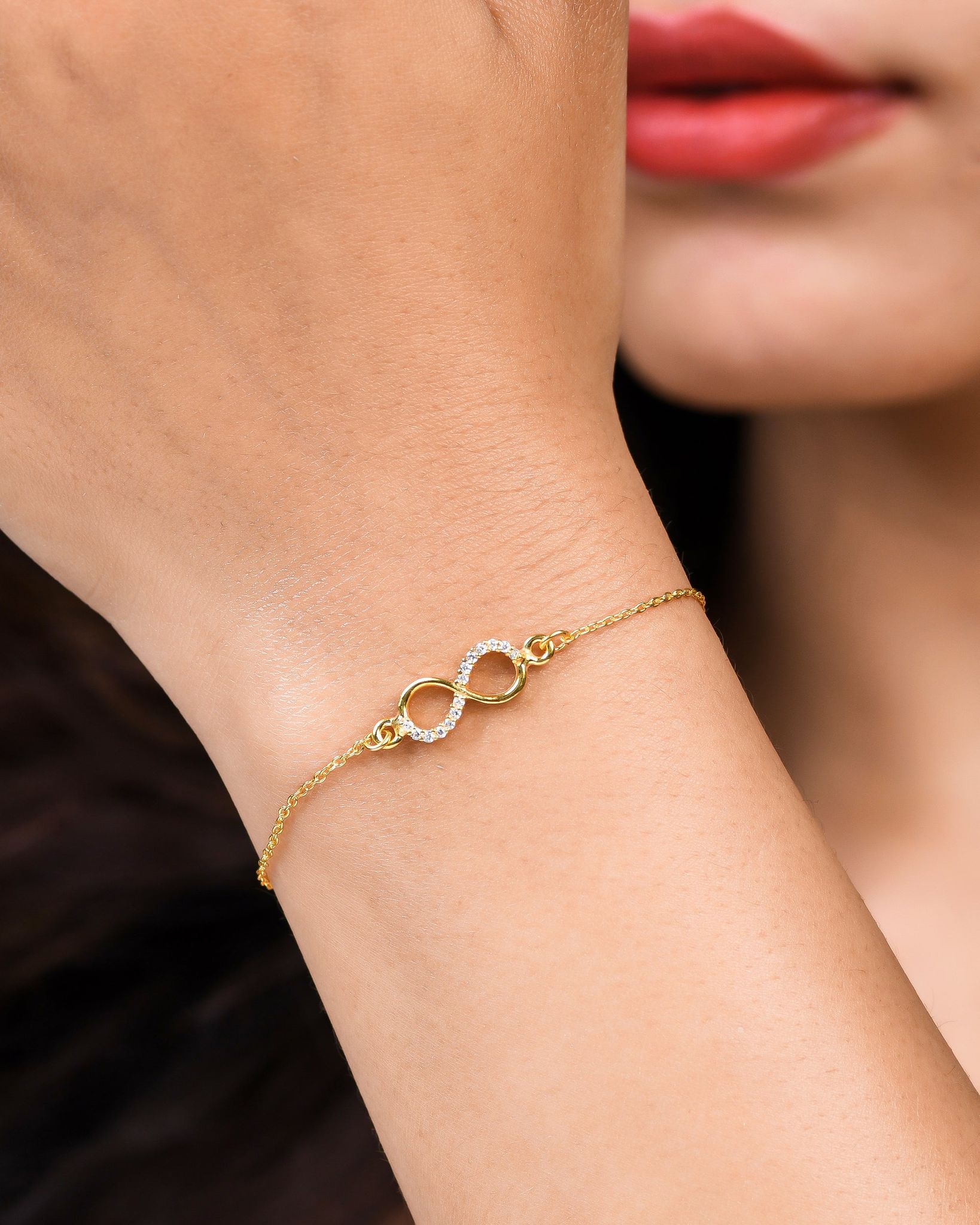 Dainty Infinity Bracelet-5.5" + 1"