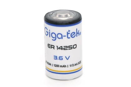 Giga-tek ER14250 3.6v 1200mAh Lithium Battery Pack of 1