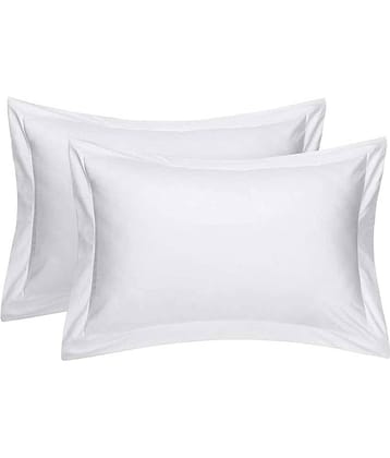 MAHALUXMI COLLECTION - Pack of 2 Microfiber Solid Standard Size Pillow Cover ( 68.58 cm(27) x 43.18 cm(17) ) - Magenta