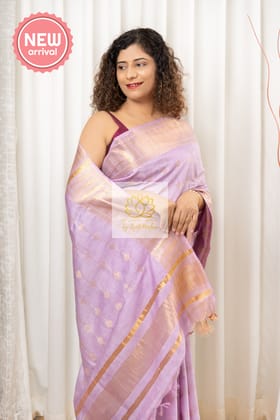 Bhagalpuri Soft Silk Saree - Lavender