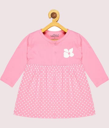 Babeezworld Pack of 1 Baby Girls Cotton Dress ( Pink )