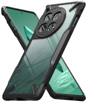 (Refurbished) Ringke OnePlus 12 5G Back Cover Case Fusion-X - Black