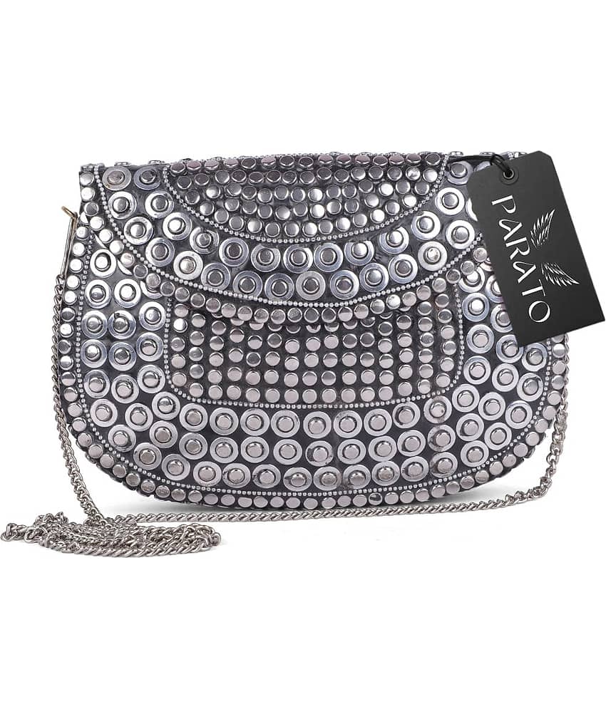 PARATO - Silver Metal Crossbody