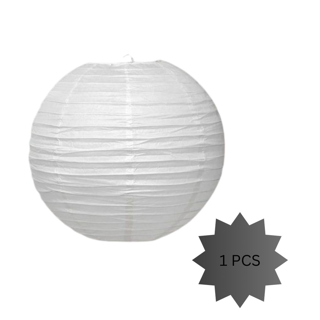 Paper Lanterns White -1PC - Party and Festive Needs | Buy online on ZillyBuy
