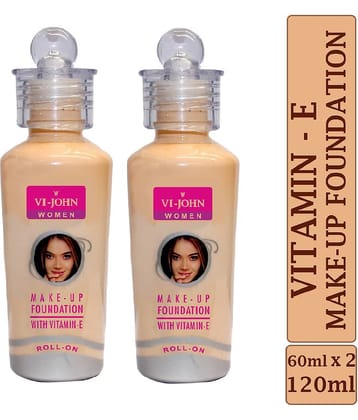 Vi-John Matte Liquid For All Skin Types Skin Nude Foundation Pack of 2