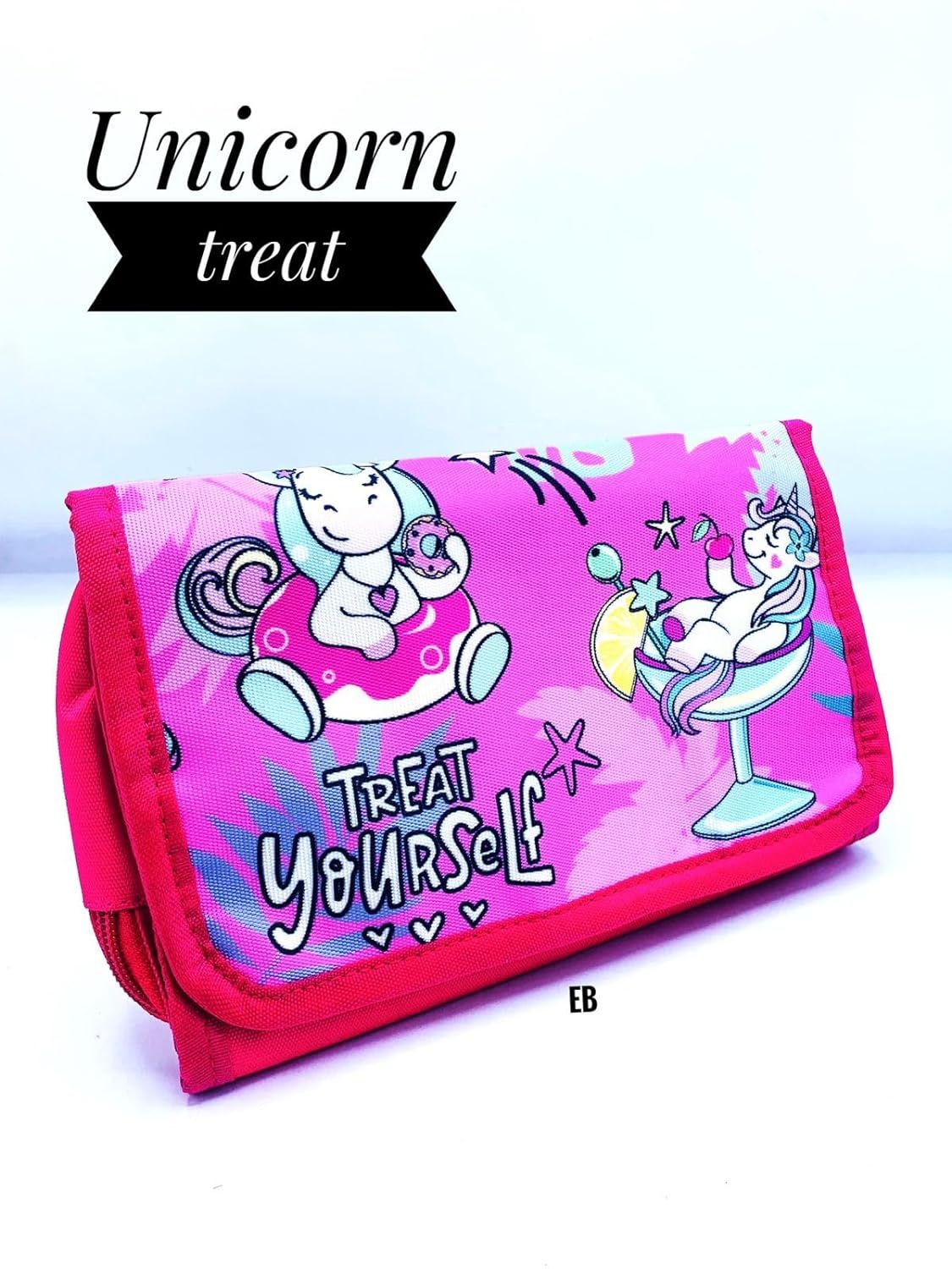 Cute Cartoon & Animal Design Flip Flap Multipurpose Organizer-Unicorn