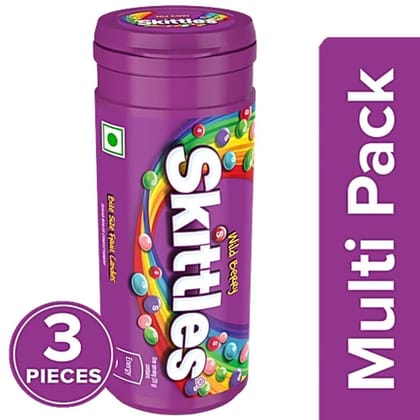 Skittles Wild Berry Bite Size Fruit Candies, 3x27.3 g (Multipack) - 37 mL - 37 mL - One Multipack